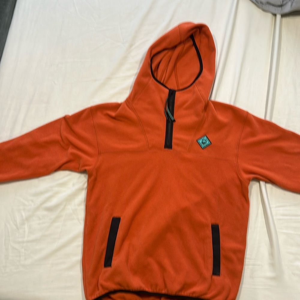 Outdoor Afro + REI Co-op 
Fleece Pullover Hoodie (Papaya)